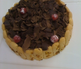Dark Chocolate Mous Cake