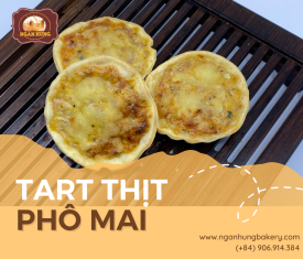 Tart nhân thịt phô mai