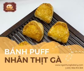 Bánh Puff nhân thịt gà